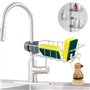 Porte Savon Sans Perçage,3 Étagère Douche Inox,Support de Douche en Acier Inoxydable,Support de Douche Réglable en Hauteur pour 