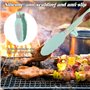 Pince Cuisine Silicone,Pinces de barbecue 3 pièces silicone Vert, Pince Cuisine Inox,pince de cuisine, pinces à pâtes sans Bpa, 