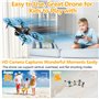 Diealles Shine Drone avec Caméra Hd 6K pour Enfants, Mini Drone Enfants avec Flips 3D, Drones Pliables pour Enfants avec Prise d