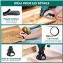 Outil Rotatif HYCHIKA 170W, Kit d’Outils Rotatifs à Vitesse Variable Avec Arbre Flexible, Kit d’accessoires 173pcs et Outil Mult