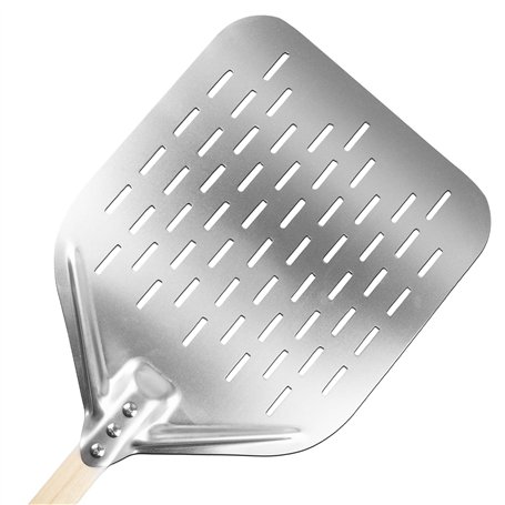 SPORWAY Pelle à pizza en acier inoxydable avec poignée amovible - Pour barbecue à gaz