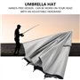 MAGT Pêche Chapeau parapluie, multifonction Protection UV Pliable étanche soleil parapluie pluie Chapeau for Camping Plein air P