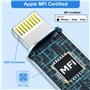 Cable USB C vers Lightning 3M Long [Apple Certifié MFi] Câble iPhone Charge Rapide Fil Chargeur iPhone Ra