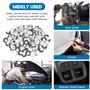 Ensemble de 50 clips de garniture de voiture avec design à coussin en mousse - Pinces pour voiture