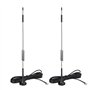 Bingfu Antenne 4G LTE TS9 Base Magnétique Antenne Externe 4G 7dBi(Paquet de 2) Compatible avec Routeur Hotspot Huawei MiFi Modem