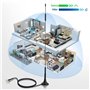 Bingfu Antenne 4G LTE TS9 Base Magnétique Antenne Externe 4G 7dBi(Paquet de 2) Compatible avec Routeur Hotspot Huawei MiFi Modem
