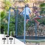 HASLED 12 Pièces Vis de Trampoline, Set de Vis de Trampoline pour Enfants, Accessoires Trampoline en Acier Galvanisé, Adapté au 