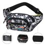 Waist Bag Camo Grande Capacité Sac Banane 1pcs Sport Sacs Bananes De Randonnée Vintage Tendance Imperméable Tissu Nylon avec Fer