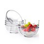 NUTRIUPS Lot de 6 petits bols à dessert en verre de 11