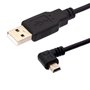Mini câble USB 2.0 A mâle vers angle