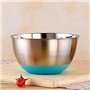 Bol Inox 3 Pièces Bol à Mélanger en Acier Inoxydable, Saladier avec Bec Verseur et Base en Silicone Antidérapante,1.5L,3L,5L Bol