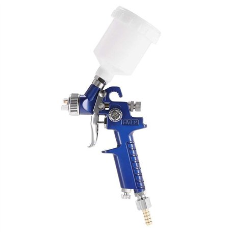 Pistolet à Peinture HVLP Pistolet pulvérisateur Professionnel avec Godet en Plastique de 120 ML et Buses 0.8mm Spray Gun