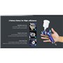 Pistolet à Peinture HVLP Pistolet pulvérisateur Professionnel avec Godet en Plastique de 120 ML et Buses 0.8mm Spray Gun