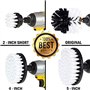 Brosse de Nettoyage pour Voiture - Brosse de Nettoyage pour perceuse - Brosse de Roue - Tapis de Voiture - Brosse de détail - Ne