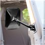 Carrfan Rétroviseurs latéraux Rétroviseurs 4x4 pour rétroviseurs Tout-Terrain à Ouverture Rapide pour Jeep Wrangler