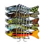 CHSEEO 1Pc 10cm/15.5g Leurres de Pêche Multi Articulé Bionic Leurre Vivant Multisegements Durs Appât de Pêche Crankbait Dur Swim