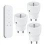 Lot de 3 prises 2300W télécommandée intérieure