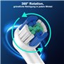 16 Unités Brossette Compatible Électrique Oral B Tête, Brosse à Rechange, Brossettes Électriques Sensitive Clean Dent, Electriqu