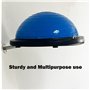 Support Mural en Acier Inoxydable pour Ballon de Yoga et de Stabilité - Rangement Robuste pour Exercices, 32 cm à 86 cm, avec Vi