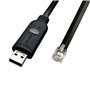 DSD TECH SH-RJ12C Câble série USB vers RJ12 6P4C RS232 pour APC PDU ATS(5.9FT/1.8M)