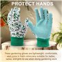Confortables Gants de Jardinage avec Poignets Élastiques