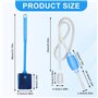 comprend 1 Aquarium Fish Tank Aspirateur avec Pompe à Siphonner Eau avec Filtre à Gravier et 1 b