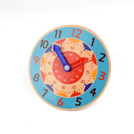 Kikuo Horloge d'apprentissage en bois de 14 cm