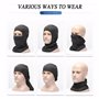 SEFIRST 5 Pcs Cagoule Masque de Ski, Cagoule Moto Balaclava Hiver Tour de Cou Homme Femme Coupe, Protection UV, Charpe de Cou d'