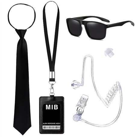 SEFIRST 5 Pcs MIB Agent Costume Accessoires
