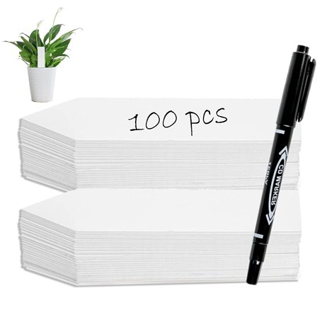 NXPUXP Étiquettes en Plastique Pour Plantes Avec Stylo