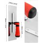 QWORK® Kit 4 pièces pour travaux de plâtrerie, taloche en plastique pour béton, taloche à plâtrer en inox, taloche de lissage en