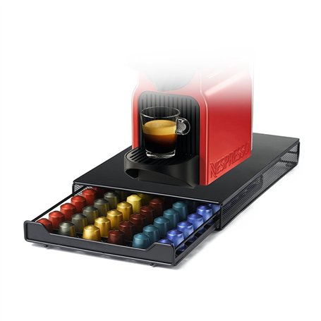HiveNets Capsule Support Compatible avec Nespresso Café Pod Tiroir Métal Stockage pour 60 Pcs