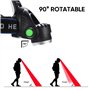 XLENTGEN Lampe Frontale LED Rechargeable 800 Lumens Lampe Frontale Rouge avec Capteur de Mouvement & 3 Modes, Lampe Torche Front