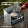 H&S Pare Vent Pliable Rechaud Camping Gaz - Pare Feu avec 10 Plaques Barrieres pour Feu - Pare-Vent de Camping Cuisson Poele Pla