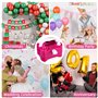 TIDEVAN 400W Pompe à Ballons électrique,Portable Double buse Gonfleur,Pompe à Air électrique Ballon Gonfleur Ballon Electrique L