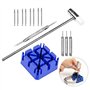 LHKJ 14 Pcs Montre Outil de Réparation Kit Outil Chasse Goupille Ajustable Compatible avec Montres