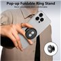 GlasFlength Popsocket Anneau Téléphone Portable de Support, Pop Socket Bague Telephone Portable avec Base Extensible et Poignée