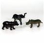 Cubitube - Animaux Sauvages de Deluxebase. 11 pièces de Petites Figurines d'animaux de Safari. Tube de Rangement en Plastique ré