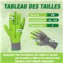 WORKPRO Gants Jardinage, 6 Paires Gant Jardin Respirants et Antidérapants, Gants de Travail Polyvalents pour Jardinage, Bricolag