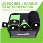 WORKPRO Ceinture à Outils de Jardinage avec 5 Poches, Ceinture Bricolage Réglable, Ceinture de Travail Pratique pour Jardinier o