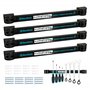 DURATECH 4x Barre Magnétique pour Outils, Barre Aimantée Puissant Accroche Murale Outils, Porte Outils Mural Magnetique pour Mai