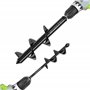 WORKPRO Mèche Jardin Tarière Ø 80 et Ø 40 mm 2 Pièces, Forets de Jardin en Spirale, Outil de Plantation Pratique pour Faire Rapi