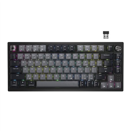 Corsair K65 Plus Wireless Clavier de Jeu mécanique remplaçable à Chaud 75% RGB - Interrupteurs linéaires MLX Red pré-lubrifiés -