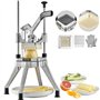 VEVOR Coupe-Frites Professionnel Manuel Coupe-Légumes Multifonction Commercial en Inox Lame de 0