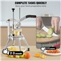 VEVOR Coupe-Frites Professionnel Manuel Coupe-Légumes Multifonction Commercial en Inox Lame de 0,95 cm Coupe Pomme de Terre Frui