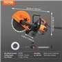 VEVOR Scie à béton électrique, 305 mm, scie circulaire puissance élevée 2800 W profondeur de coupe 114 mm scie à disque humide/s