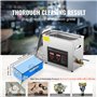 VEVOR Nettoyeur à Ultrasons 6L en Acier Inoxydable Bac Ultrasons Numérique avec Chauffage Temps et Température Réglables Apparei
