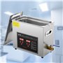 VEVOR Nettoyeur à Ultrasons 6L en Acier Inoxydable Bac Ultrasons Numérique avec Chauffage Temps et Température Réglables Apparei