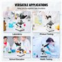 VEVOR Microscope Trinoculaire Composé 40X-5000X Microscope Biologique Mise au Point Grossière et Fine de Précision avec Platine 