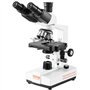 VEVOR Microscope Trinoculaire Composé 40X-5000X Microscope Biologique Mise au Point Grossière et Fine de Précision avec Platine 